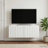 Meuble TV mural Blanc 78,5 x 31 x 30 cm Bois d'ingénierie 622482622482