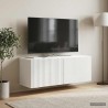 Meuble TV mural Blanc 78,5 x 31 x 30 cm Bois d'ingénierie 622482622482