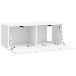 Meuble TV mural Blanc 78,5 x 31 x 30 cm Bois d'ingénierie 622482622482