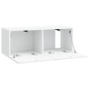 Meuble TV mural Blanc 78,5 x 31 x 30 cm Bois d'ingénierie 622482622482