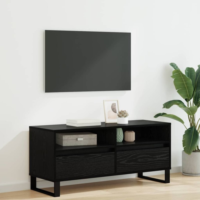 Meuble TV avec tiroir Chêne noir 100 x 34,5 x 44,5 cm 622485622485