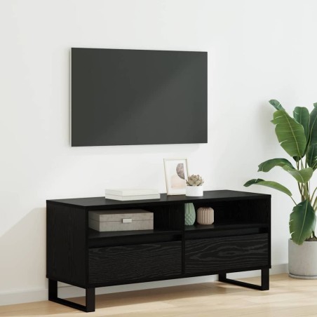 Meuble TV avec tiroir Chêne noir 100 x 34,5 x 44,5 cm 622485622485