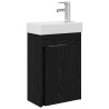 Meuble de salle de bain avec robinet Chêne noir 622487622487