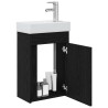 Meuble de salle de bain avec robinet Chêne noir 622487622487