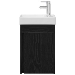 Meuble de salle de bain avec robinet Chêne noir 622487622487