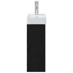 Meuble de salle de bain avec robinet Chêne noir 622487622487