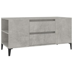 Meuble TV Gris béton 102x44,5x50 cm Bois d'ingénierie 622488622488