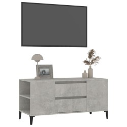 Meuble TV Gris béton 102x44,5x50 cm Bois d'ingénierie 622488622488