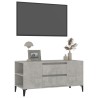 Meuble TV Gris béton 102x44,5x50 cm Bois d'ingénierie 622488622488
