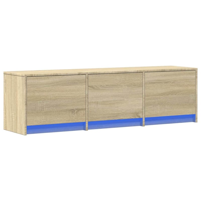 Meuble TV avec LED Sonoma 140 x 34 x 40 cm Bois d'ingénierie 622489622489