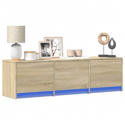 Meuble TV avec LED Sonoma 140 x 34 x 40 cm Bois d'ingénierie 622489622489