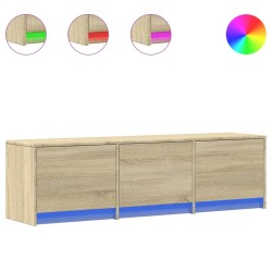 Meuble TV avec LED Sonoma 140 x 34 x 40 cm Bois d'ingénierie 622489622489