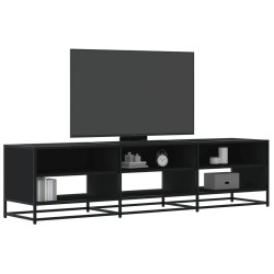 Meuble TV noir 180x40x46 cm bois d'ingénierie 622490622490