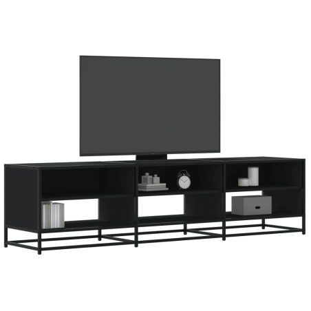 Meuble TV noir 180x40x46 cm bois d'ingénierie 622490622490