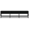 Meuble TV noir 180x40x46 cm bois d'ingénierie 622490622490