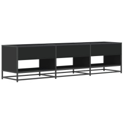 Meuble TV noir 180x40x46 cm bois d'ingénierie 622490622490