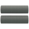 Canapé 2 places avec oreillers gris foncé 120 cm tissu 622492622492