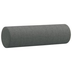 Canapé 2 places avec oreillers gris foncé 120 cm tissu 622492622492