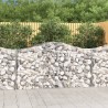 Paniers à gabions arqués 7 pcs 200x50x100/120 cm fer galvanisé 622504622504
