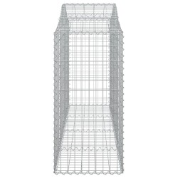 Paniers à gabions arqués 7 pcs 200x50x100/120 cm fer galvanisé 622504622504