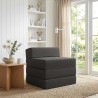 Canapé-lit pliable Gris foncé 200 x 70 x 15 cm Tissu 622505622505