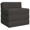Canapé-lit pliable Gris foncé 200 x 70 x 15 cm Tissu 622505622505