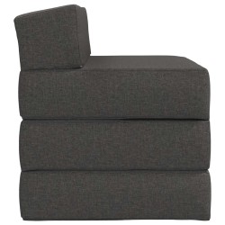 Canapé-lit pliable Gris foncé 200 x 70 x 15 cm Tissu 622505622505