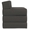 Canapé-lit pliable Gris foncé 200 x 70 x 15 cm Tissu 622505622505