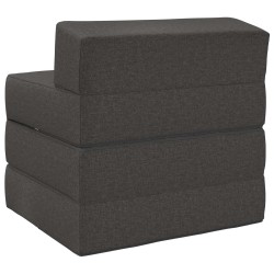 Canapé-lit pliable Gris foncé 200 x 70 x 15 cm Tissu 622505622505