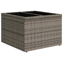 Ensemble de canapé de jardin 6 pcs avec coussins gris résine tressée 622507622507