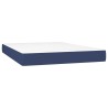 Matelas de lit à ressorts ensachés fermeté moyenne Bleu 140x190x20 cm Tissu 622517622517