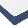 Matelas de lit à ressorts ensachés fermeté moyenne Bleu 140x190x20 cm Tissu 622517622517