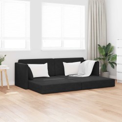 Canapé-lit au sol Noir 213 x 70 x 77 cm Velours 622520622520