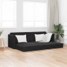 Canapé-lit au sol Noir 213 x 70 x 77 cm Velours 622520622520