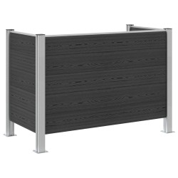 Clôture de poubelle Gris 161 x 85 x 115 cm Aluminium et WPC 622523622523