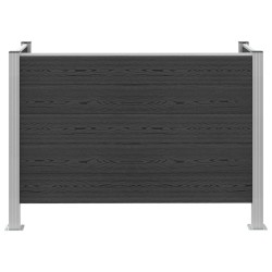 Clôture de poubelle Gris 161 x 85 x 115 cm Aluminium et WPC 622523622523