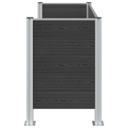 Clôture de poubelle Gris 161 x 85 x 115 cm Aluminium et WPC 622523622523