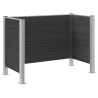 Clôture de poubelle Gris 161 x 85 x 115 cm Aluminium et WPC 622523622523