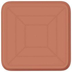 Plateau carré à fleurs 6 pcs Rouge brique 15 x 15 x 2 cm 622528622528