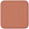 Plateau carré à fleurs 6 pcs Rouge brique 15 x 15 x 2 cm 622528622528