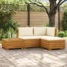 Ensemble de canapés d'extérieur avec coussin 4 Pièce Marron 622530622530