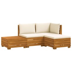 Ensemble de canapés d'extérieur avec coussin 4 Pièce Marron 622530622530