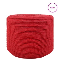 Corde Rouge 0,6 x 0,6 x 10000 cm Coton 622540622540
