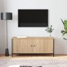Meuble TV avec portes chêne sonoma 102x35x45 cm bois ingénierie 622547622547