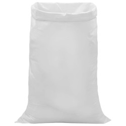 Sacs tissés 50 pcs Blanc 80 x 125 cm PP 622549622549