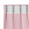 Rideaux occultants avec anneaux 2 pcs Rose bébé 260 x 140 cm 622551622551