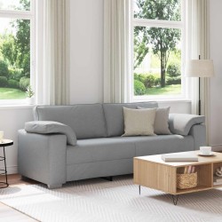 Sofa 3 places Gris clair 220 cm tissu 622553622553