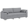 Sofa 3 places Gris clair 220 cm tissu 622553622553