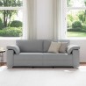 Sofa 3 places Gris clair 220 cm tissu 622553622553