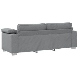 Sofa 3 places Gris clair 220 cm tissu 622553622553
